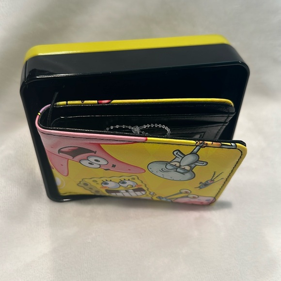 NWT Buckle Down Bi-Fold Sponge Bob Wallet with Credit Cards, ID and Bill Slots. - Picture 4 of 8